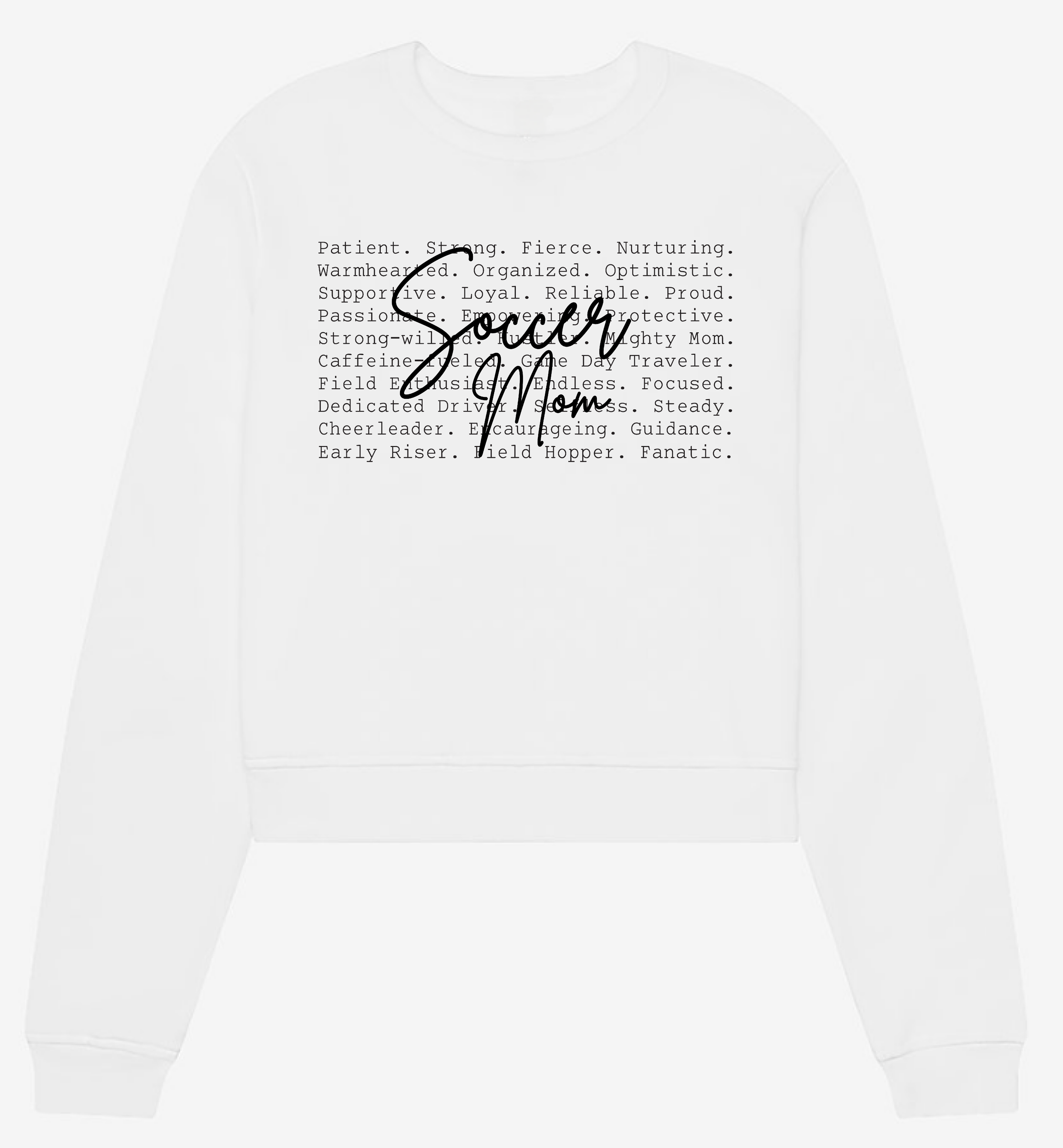 Soccer Mom Identity Cropped Sweatshirt